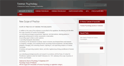 Desktop Screenshot of forensicpsychology.co.za