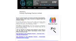 Desktop Screenshot of forensicpsychology.co.uk