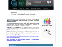 Tablet Screenshot of forensicpsychology.co.uk